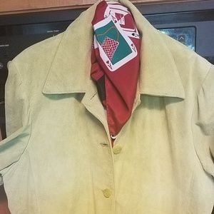 Bernardo ultrasuede lime sublime casual jacket